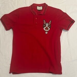 Gucci Red Polo with Orso